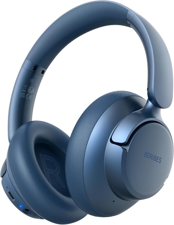 61m0r1qwygL._AC_SL1500_.jpg BERIBES Upgraded Hybrid Active Noise Cancelling Wireless Headphones with Transparent Modes,70H Playtime Bluetooth Headphones Wireless with Mic, Deep Bass,3.5MM Cable,Soft-Earpads,Fast Charging-Blue