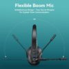 61nH7n3jlIL._AC_SL1500_.jpg Sarevile Bluetooth Headset with USB Dongle for Computer, Single-Ear Wireless Headset with Noise Cancelling Microphone for Office & Truckers, Bluetooth V5.2 with Mute Button for Work