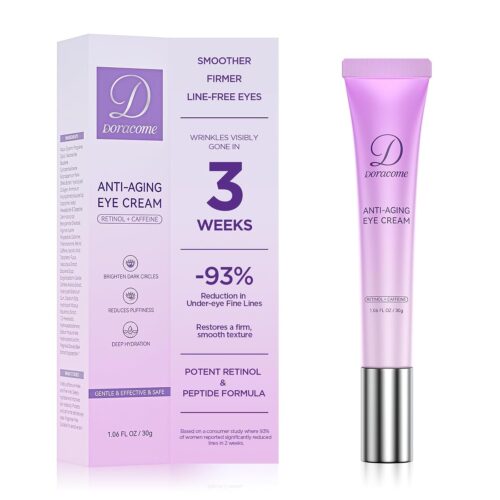 61o0So22q9L._SL1500_.jpg Retinol Eye Cream for Dark Circles and Puffiness, Hydrating Under Eye Cream for Dark Circles, Anti Aging Dark Circle Eye Cream for Fine Lines, Wrinkles, Firming Eye Contour, 1.06 oz