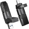 JOIOT USB C Flash Drive 256GB Up to 450MB/s Dual Type-C & USB-A USB 3.2 Solid State Drive USB-C Thumb Drive Compatible with iPhone 15/16 Series Smartphone Tablet Laptop Car Smart TV Game Console