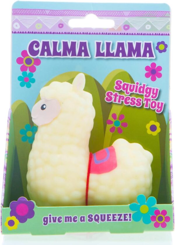 61oxJwFYzyL._AC_SL1500_.jpg Boxer Gifts Calma Llama Stress Toy - Squishy Fidget Toys & Stress Balls For Adults - Helps With Anxiety Relief - Office Desk Toy Fun Stocking Filler Gifts For Women - Colleagues Secret Santa Gift