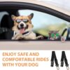 Ram® 2 X Dog Car Seat Belts 70CM Adjustable Car Seatbelt Harness Strap For Dogs Cat Travel Strong Durable Clip On Pet Travel Seat Belt