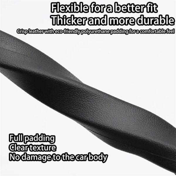 61pU0SFZWtL._AC_SL1010_.jpg 2PC Multifunctional Car Seat Gap Filler, Universal Gap Filler Pad with Phone Holder, Seat Clip Seam Leak Stopper Storage Strip Interior Accessories, for SUV Car Truck Seat (Red)