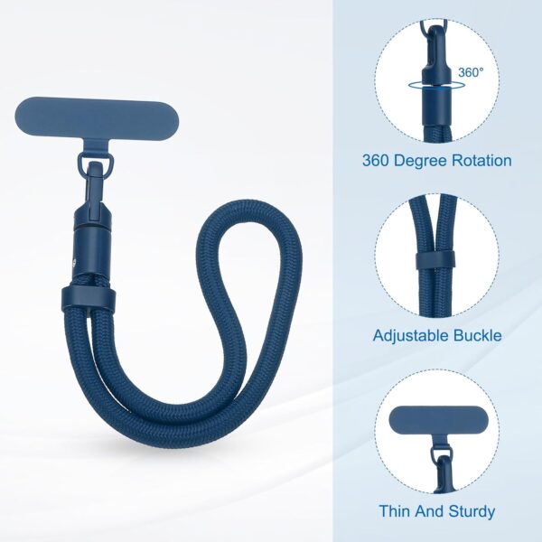 61qR0Kwsr-L._AC_SL1500_.jpg PATIKIL Polyester Adjustable Phone Strap with Stainless Steel Patch for Most Smartphones