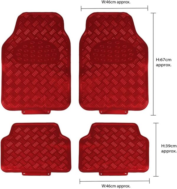 61qyqbO1AHL._AC_SL1000_.jpg JVL Titan Car Mat Set Metallic Design with Rubber Backing, Red