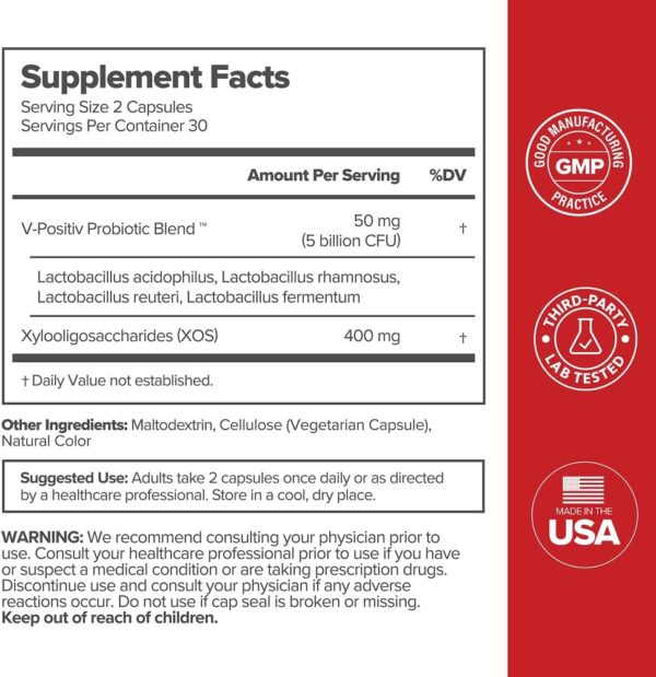 61r8LzqHv4L._AC_SL1000_.jpg O Positiv URO Vaginal Probiotics for Women pH Balance with Prebiotics & Lactobacillus – Vaginal Health Supplement – Support Healthy Vaginal Odor & Flora, 60 Count (Pack of 1), 1 Month Supply