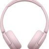 61tgyjLtn8L._AC_SL1500_.jpg Sony WH-CH520 Wireless Headphones Bluetooth On-Ear Headset with Microphone and up to 50 Hours Battery Life with Quick Charging, Pink