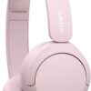 61vbNypzWRL._AC_SL1500_.jpg Sony WH-CH520 Wireless Headphones Bluetooth On-Ear Headset with Microphone and up to 50 Hours Battery Life with Quick Charging, Pink