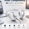 61vfzAkP1eL._AC_SL1402_.jpg Wentronic Y05 Bluetooth Over-Ear Headphones with Active Noise Cancelling, Hi-Res Audio, 48H Playtime, Built-in Mic, Wired/Wireless, Works with iOS, Android & PC, Silver
