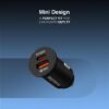 61wMJumqCL._AC_SL1500_.jpg PORTENTUM Car Charger Adapter 54W + 60W USB-C Cable included – Dual and simultaneous – USBC PD 36W + USBA QC 18W – Cigarette Lighter USB Charging for iPhone iPad Android Tablet Smartphone