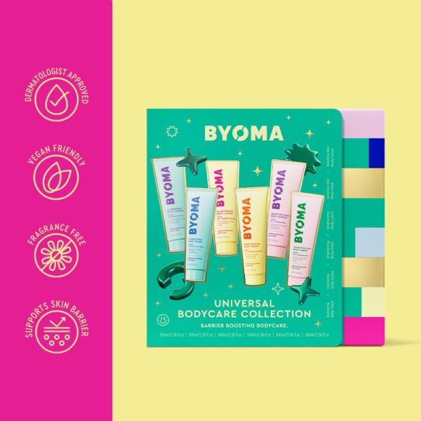 61wmC5YNK7L._SL1000_.jpg BYOMA Body Care Trial and Travel Kit (6-Piece Set) - Support the Skin Barrier with Hydrating, Brightening, and Sensitive Travel Size Body Wash and Lotion