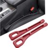 61x1QHjTVTL._AC_SL1010_.jpg 2PC Multifunctional Car Seat Gap Filler, Universal Gap Filler Pad with Phone Holder, Seat Clip Seam Leak Stopper Storage Strip Interior Accessories, for SUV Car Truck Seat (Red)