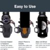 Celestron 81055 NexYZ 3-Axis Universal Smartphone Adapter, Patented Design - Works with Telescopes, Spotting Scopes, Binoculars, Monoculars and Microscopes, Black
