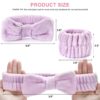 71-IEK6tUIL._SL1500_.jpg Dorbetar 6Pack Headband and Wristband Set for Washing Face, Spa Skincare Makeup Headband, Soft Puffy Hair Band Bow Tie, for Women and Teen Girl Trendy Stuff Gifts