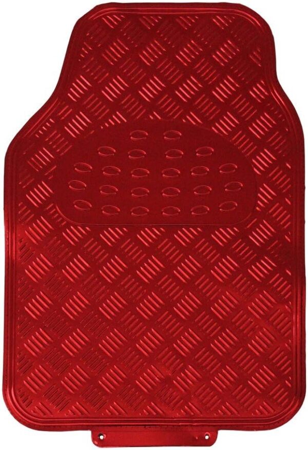 71-eTzF5izL._AC_SL1000_.jpg JVL Titan Car Mat Set Metallic Design with Rubber Backing, Red
