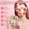 KONEUK 6 Pack Colorful Fruit Face Masks Skincare, Sheet Hydrating Face Mask, Collagen Facial Mask for Skin Care, Spa Birthday Party Supplies, Bulk Teacher Gifts, Graduation Gifts and Party Favors