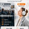 710WRejv8L._AC_SL1402_.jpg Wentronic Y05 Bluetooth Over-Ear Headphones with Active Noise Cancelling, Hi-Res Audio, 48H Playtime, Built-in Mic, Wired/Wireless, Works with iOS, Android & PC, Silver