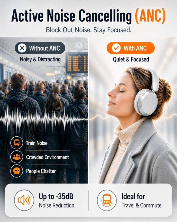 710WRejv8L._AC_SL1402_.jpg Wentronic Y05 Bluetooth Over-Ear Headphones with Active Noise Cancelling, Hi-Res Audio, 48H Playtime, Built-in Mic, Wired/Wireless, Works with iOS, Android & PC, Silver