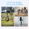 710uRmfBA5L._AC_SL1500_.jpg DJI Osmo Mobile 8 Advanced Tracking Combo Gimbal Stabilizer for Phone, AI Native Tracking with Audio & Lighting, 360° Pan Rotation, Built-in Extension Rod&Tripod, 10h Battery