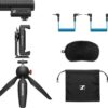711PS5s6evL._AC_SL1500_.jpg Sennheiser MKE 400 Directional Shotgun Camera Microphone Kit | Smartphone Clamp & Manfrotto PIXI Mini Tripod | For Vloggers & Creators | 3.5MM TRS & TRSS Coiled Cables Included | Black (508898)