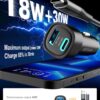 711qh8PwDSL._AC_SL1500_.jpg GRIFEMA 48W Car Charger Fast Charge, Dual Port Cigarette Lighter Adapter, 30W USB C PD and 18W USB A QC 3.0, 12V 24V for iPhone 16 15 14, Samsung Galaxy, iPad