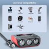 712PS0rrvuL._AC_SL1500_.jpg SONRU 120W Fast Car Charger Adapter, Cigarette Lighter Usb Charger,12/24V Multi Sockets Cigarette Lighter Adapter & Splitter, Double Plug Port in Car Charger For iPhone/Samsung & All Car Devices