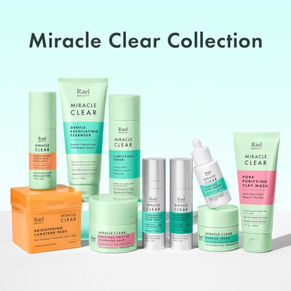 713ZsmNDVbL._SL1500_.jpg Rael Miracle Clear Facial Cleanser – Makeup Remover, Daily Face Wash, Gentle Deep Pore Cleansing Korean Skin Care for Oily & Combination Skin (Cleansing Balm, 1.69 fl. oz)