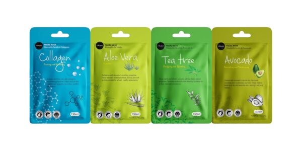 714iGYaAfL._SL1500_.jpg Celavi Essence Facial Face Mask K-Beauty Skincare Korea Skin Care Moisturizing 12 Pack B Set