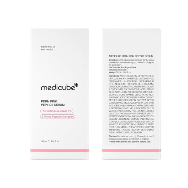 7148spVNrOL._SL1500_.jpg medicube PDRN Pink Peptide Serum with Salmon DNA | Pink Glow Serum with Peptides & Niacinamide for Hydration & Firm-Looking Skin | Uneven Tone Care | Korean Skincare, 1.01 fl. Oz