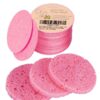 714Dw8-kkL._SL1278_.jpg GAINWELL 50-Count Compressed Facial Sponge for Daily Facial Cleansing and Exfoliating, 100% Natural Cosmetic Spa Sponges for Makeup Remover, Reusable, Pink
