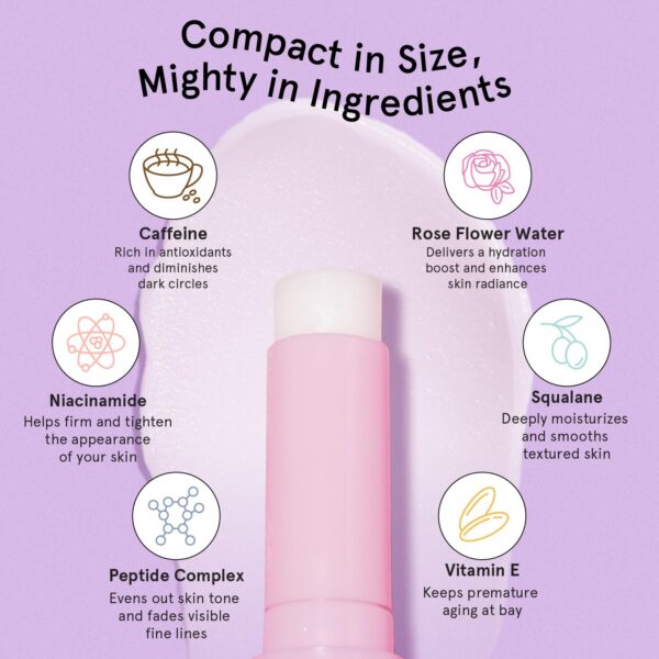 714iGT9ylL._SL1500_.jpg grace & stella Under Eye Brightener Balm Stick - Travel Essentials - Caffeine Eye Cream for Dark Circles, Puffiness, Wrinkles - Vegan Moisturizer Stick with Niacinamide, Hyaluronic Acid (0.13oz/3.5g)
