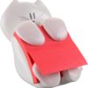 714ksRH1WXL._AC_SL1500_.jpg Post-it Dispenser Z-Notes CAT, Pack of 1 Pad, 90 Sheets per Pad, 76 mm x 76 mm, Pink Color - for Convenient One-Hand Dispensing on Your Desk