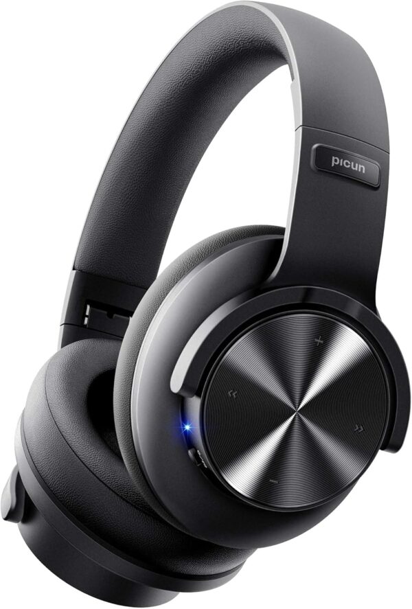 714leNyXHIL._AC_SL1500_.jpg Picun B8 Bluetooth Headphones, 120H Playtime Headphone Wireless Bluetooth with 3 EQ Modes, Low Latency, Hands-Free Calls, Over Ear Headphones for Travel Home Office Cellphone PC Black
