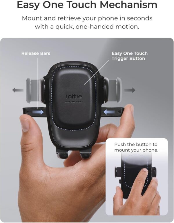 7158Txj4RLL._AC_SL1500_.jpg iOttie Easy One Touch 6 Universal Car Mount Dashboard & Windshield Suction Cup Phone Holder for iPhone Samsung, Google, All Smartphones