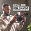 715Ap1vVr3L._AC_SL1500_.jpg RODE Phone Cage Magnetic Mobile Filmmaking Cage, For Smartphone Content Creation, Five Cold Shoe Mounts, Cable Management Slots, High-Grade Aluminium