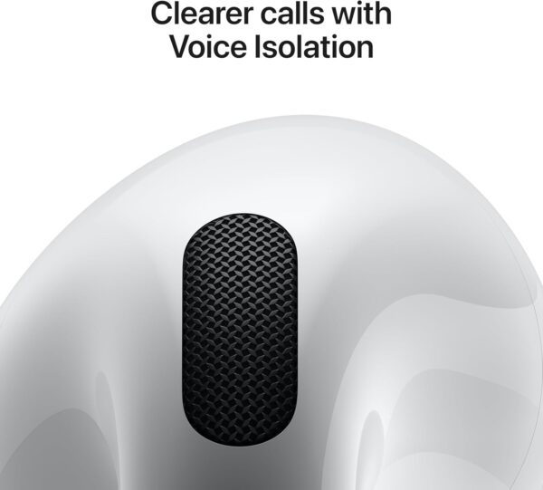 715J6Hx8xyL._AC_SL1500_.jpg Apple AirPods 4 Wireless Earbuds, Bluetooth Headphones, Personalized Spatial Audio, Sweat and Water Resistant, USB-C Charging Case, H2 Chip, Up to 30 Hours of Battery Life, Effortless Setup for iPhone