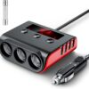 715xfF6vccL._AC_SL1500_.jpg SONRU 120W Fast Car Charger Adapter, Cigarette Lighter Usb Charger,12/24V Multi Sockets Cigarette Lighter Adapter & Splitter, Double Plug Port in Car Charger For iPhone/Samsung & All Car Devices