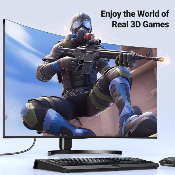 UGREEN HDMI Cable 4K@60Hz 2K 1440P@144Hz HDMI 2.0 ARC HDR UHD Dolby Atmos HDCP 2.2 Ethernet 18Gbps High Speed Lead Compatible with Soundbar TV Gaming Monitor Sky Q Laptop PC DVD PC PS5/4 Xbox(2M)