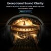 716QldtRu8L._AC_SL1500_.jpg Hybrid Active Noise Cancelling Bluetooth Headphones, Over Ear Wireless Headphones with 120H Playtime, Hi-Res Audio, Deep Bass, Memory Foam Ear Cups for Home Office Travel
