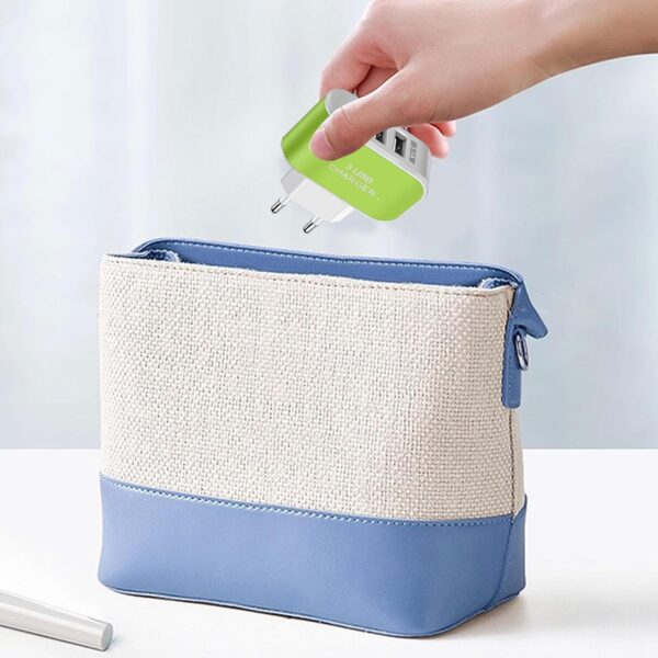Port USB Charger | 3 Light USB Charger Socket | Smart Multiple Ports, Wall Socket Adapter | for Smartphone and Home Devices