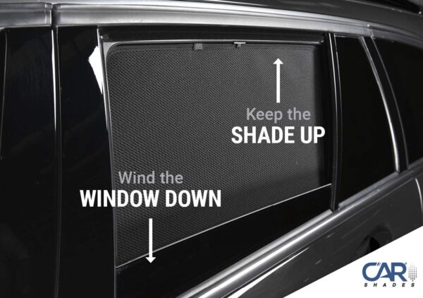 Set Car Shades (rear side doors) compatible with Volkswagen Tiguan II 2016-2024 (excl. Allspace) (2-pieces) Custom-Fit Sunshades for Cars