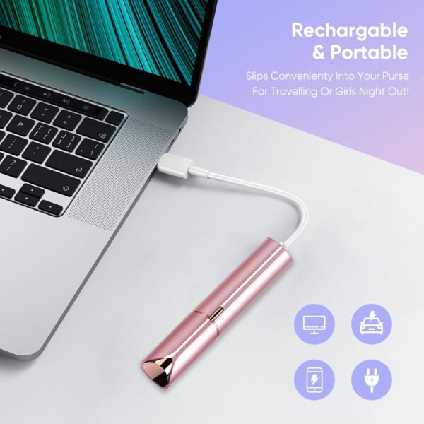 717I2VyDnjL._AC_SL1500_.jpg Flawless Facial Hair Remover for Women Painless Face Shaver -Mini Hair Remover, Electric Razor Shaver Portable Bikini Epilator for Lips, Chin, Armpit, Peach Fuzz, Fingers