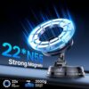 GizmoVine Vacuum Magnetic Car Phone Holder, MagSafe Car Mount for Dashboard & Windscreen, 360° Rotatable Foldable Mount for iPhone 17/16/15/14/13/12 Series, Samsung & Android