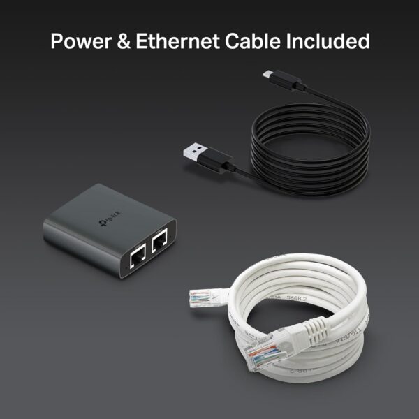 719B41GMymL._AC_SL1500_.jpg TP-Link EH210 Ethernet Splitter,1 to 2 Gigabit Network Switch,1000Mbps High-Speed Ethernet Switch,Plug and Play,LAN RJ45 Internet Splitter with Ethernet/USB Cable for Router,Laptop/PC,TV,Xbox