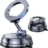 GizmoVine Vacuum Magnetic Car Phone Holder, MagSafe Car Mount for Dashboard & Windscreen, 360° Rotatable Foldable Mount for iPhone 17/16/15/14/13/12 Series, Samsung & Android