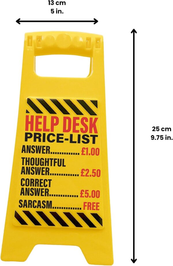 719JUms4BgL._AC_SL1500_.jpg Boxer Gifts Help Desk Joke Office Desk Sign - Funny Manager Gift for Your Boss and Colleagues - Novelty Work Accessories