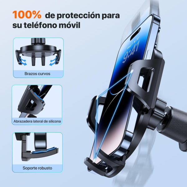 Miracase Mobile Phone Holder for Car [New Double Hook Made of Steel] Mobile Phone Holder Car for Air Vent Compatible with iPhone 14/13/12 Samsung Xiaomi and Other Smartphones Series