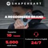 Shapeheart - Magnetic motorbike mirror phone holder Pro Moped phone holder smartphone holder Anti vibrations waterproof mount 360° orientation