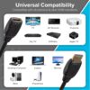 71AgaTtCHL._AC_SL1500_.jpg Maplin HDMI Extension Cable 3m, 4K 30Hz Male to Female Adapter, Ultra HD High Speed, ARC/HDR/3D, Ethernet, Compatible with TVs, Monitor, PS4/5, Xbox, Projector, Soundbar, Sky Box, PC, Laptop, Apple TV