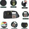 METYOUCAR Car Trunk Organizer Compatible with LR Discovery 5 2017-2024 L462 Trunk Left Side Storage Bag with Multifunctional Large Capacity Stable Collapsible (Black)